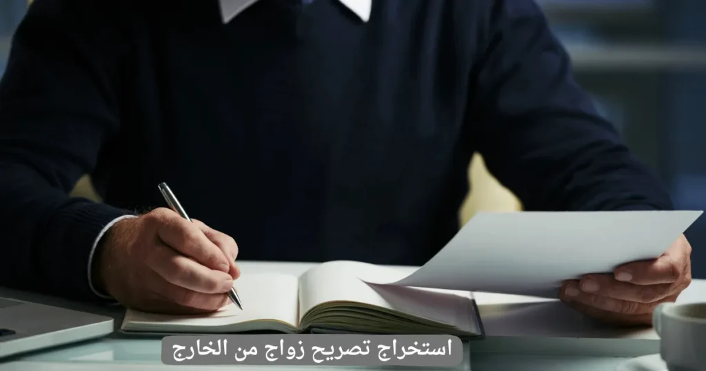 استخراج تصريح زواج من الخارج